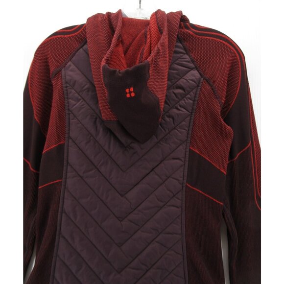 Sweaty Betty Jacket Medium PrimaLoft Quilted Seamless Running Hoodie - Picture 7 of 12